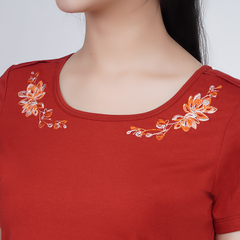 Set đồ bộ nữ kiểu quần dài tay ngắn cotton cvc mát 193p 3310
