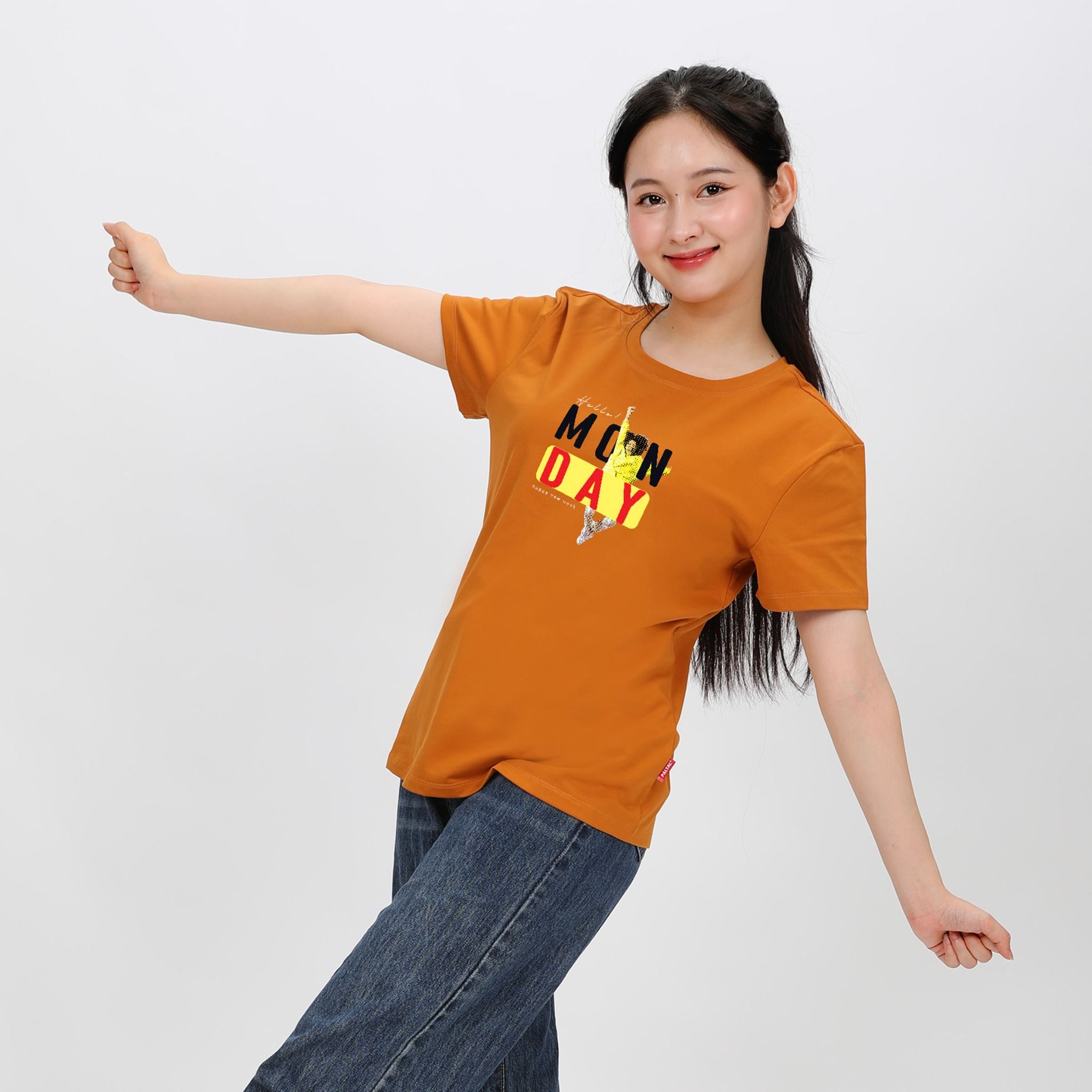 Áo thun nữ form suông thời trang chất cotton siêu mát 020p 1071