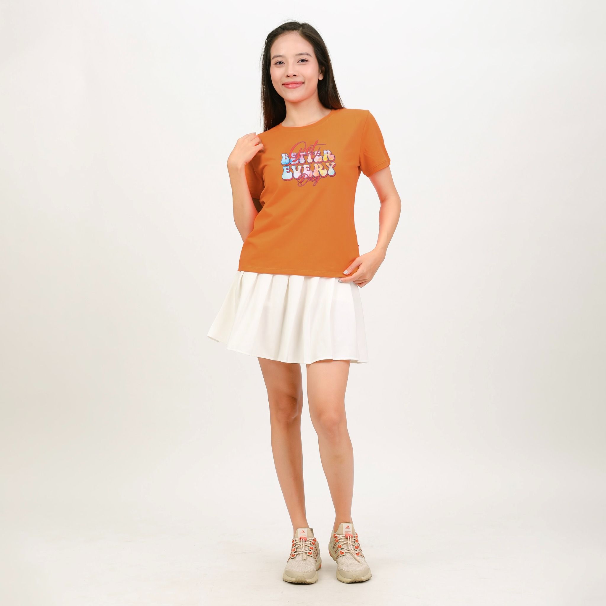 Áo thun nữ tay ngắn form cơ bản chất cotton siêu mát 020p 1972