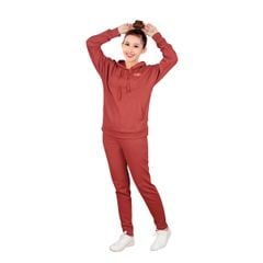 Bộ nữ thể thao kiểu quần dài tay dài chất vảy cá cotton cvc mát kiểu dệt chân cua 403p 3191