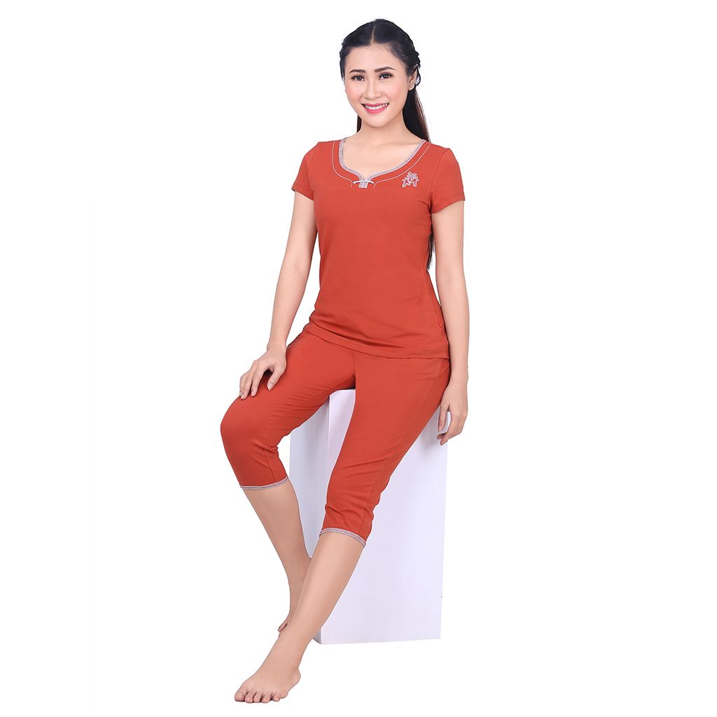 Bộ lửng tay ngắn cotton 024p 3159