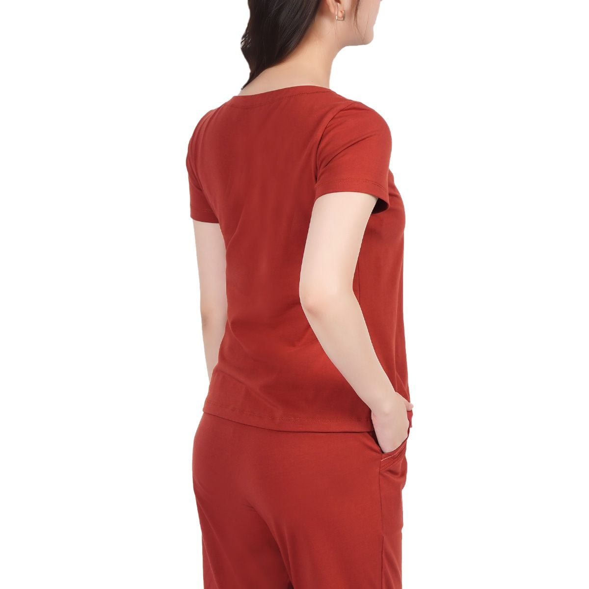 Set đồ bộ nữ kiểu quần lửng tay ngắn cotton cvc mát 194p 4248