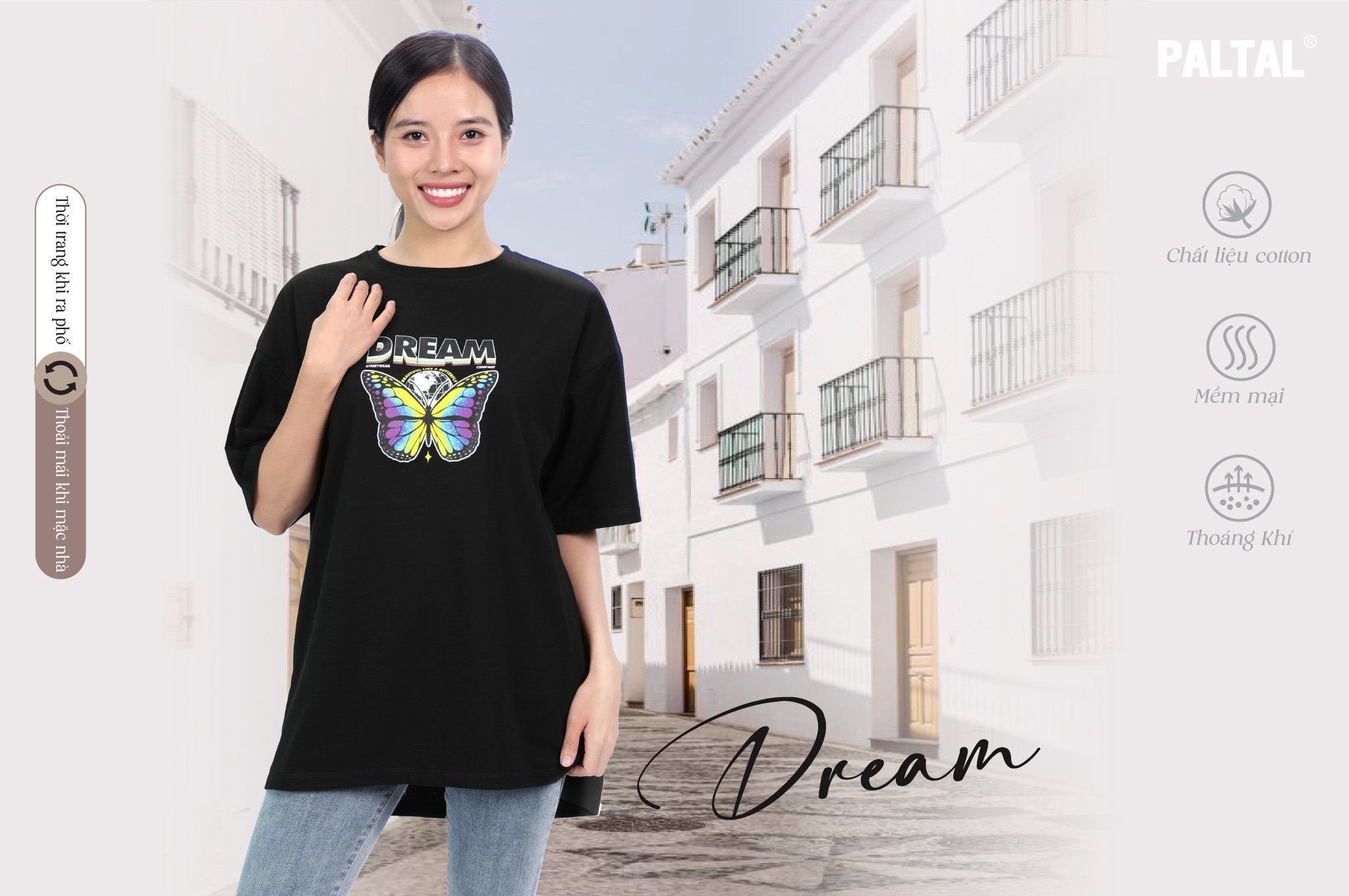 Áo thun nữ tay ngắn chất cotton siêu mát form rộng 020p 0230