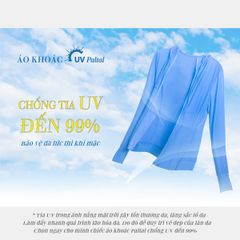 Áo khoác nữ chống nắng, chống UV chất poly mắc lưới siêu thoáng khí 311p 1243