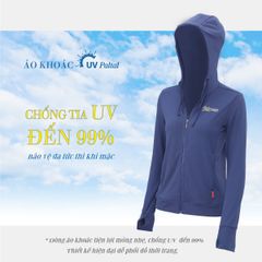 Áo khoác nữ chống nắng, chống UV chất poly mắc lưới siêu thoáng khí 311p 1243