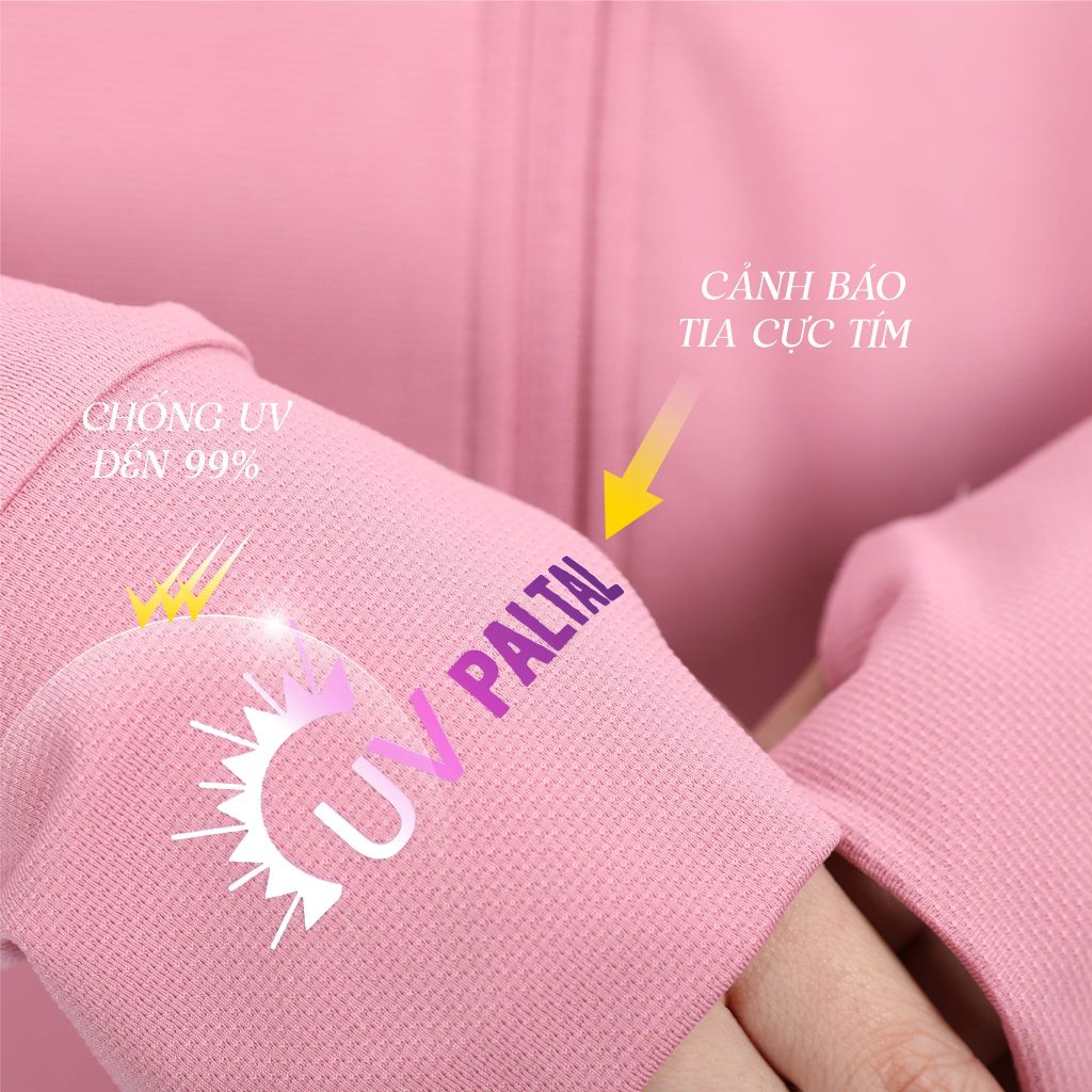 Áo khoác chống nắng cao cấp poly cát logo UV đổi màu 311p 1246