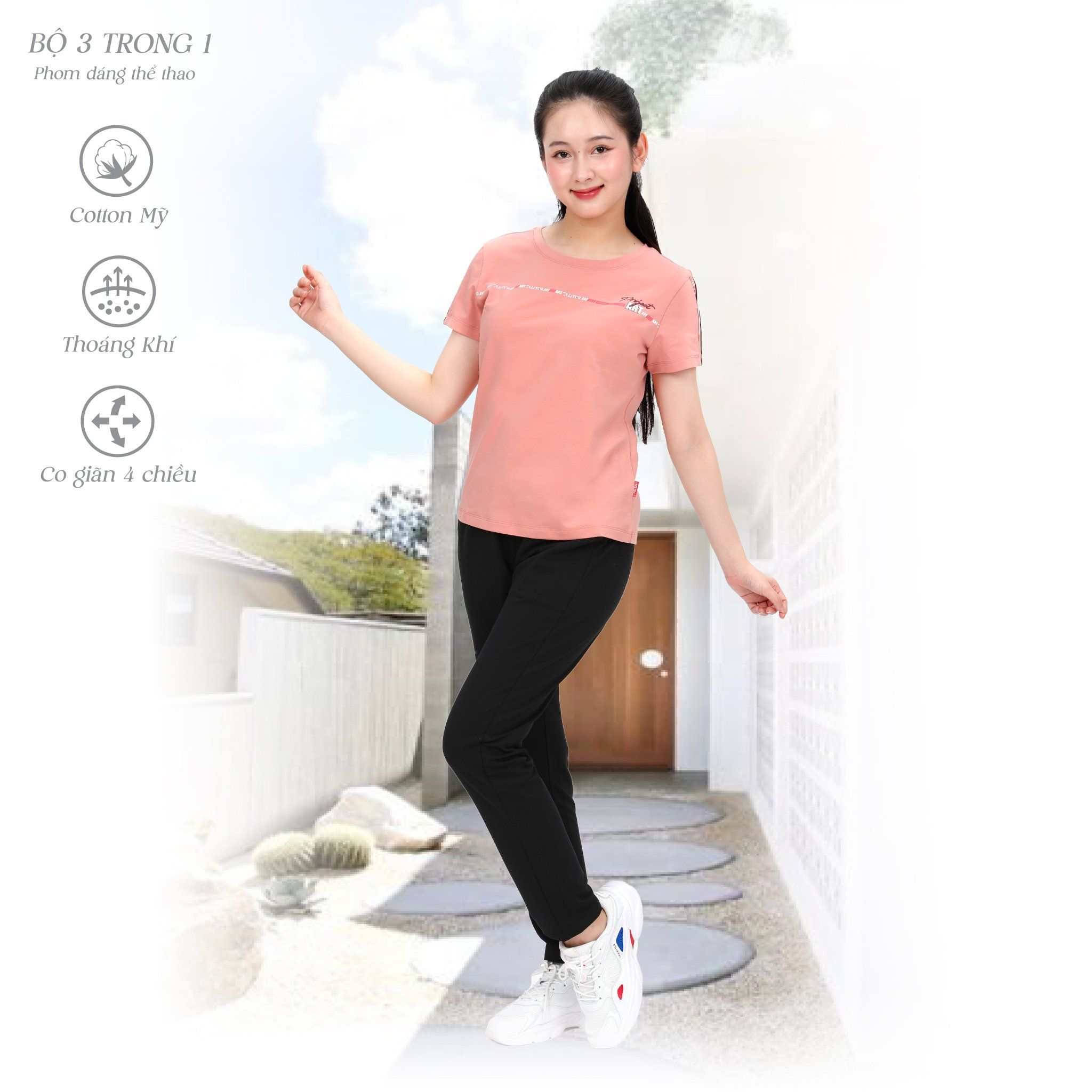 Set đồ bộ nữ kiểu quần dài tay ngắn 193p 6013