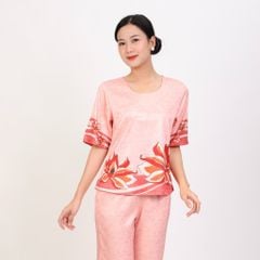 Bộ dài tay ngắn lụa nhung cao cấp 263p 6057