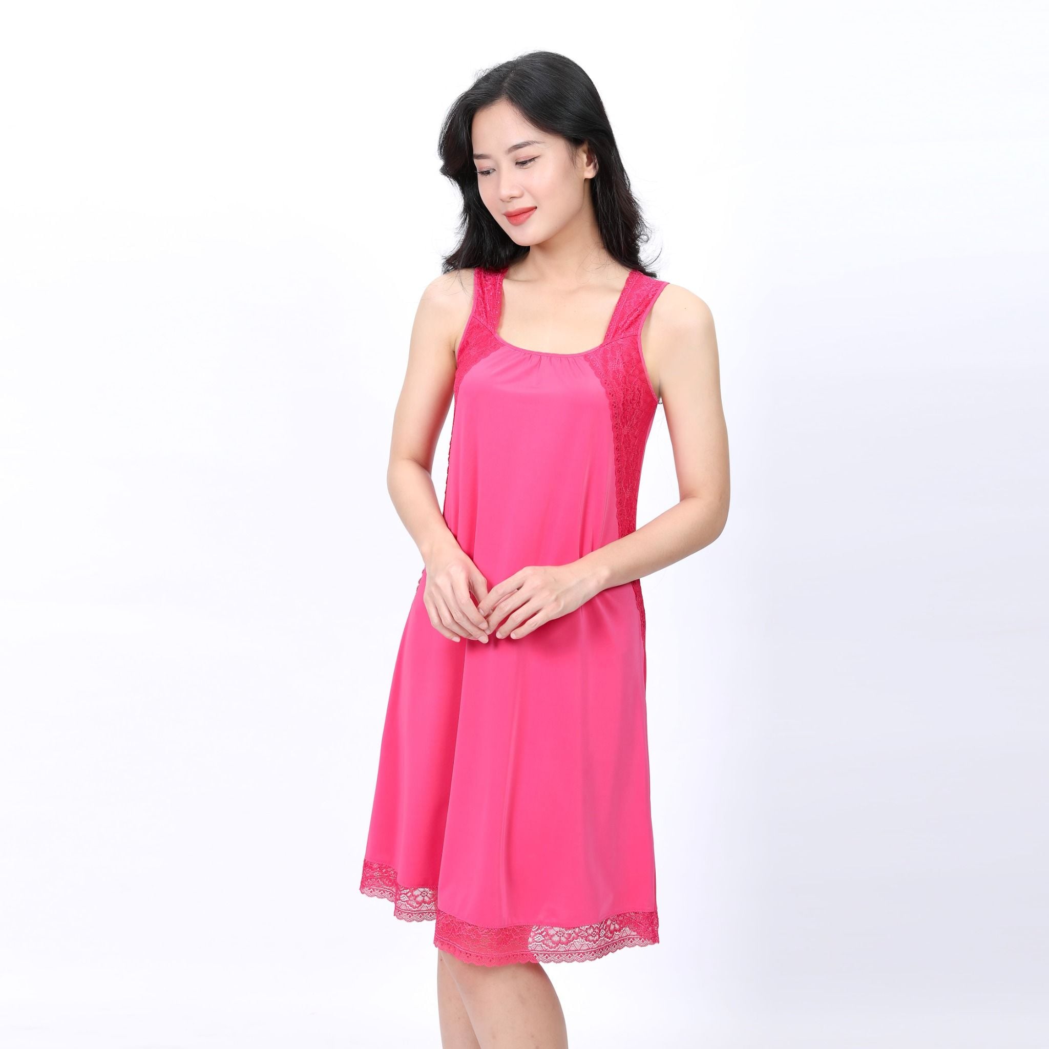 Áo ngủ, Váy ngủ bản chất thun lạnh siêu bền 012p 2507