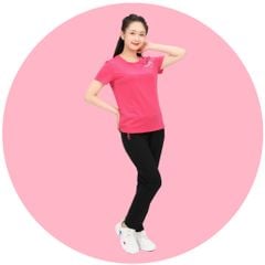 Set đồ bộ nữ kiểu quần dài tay ngắn chất nhung lạnh 153p 6004