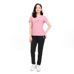 Set đồ bộ nữ kiểu quần dài tay ngắn thể thao 3 trong 1 chất poly cát 313p 3372