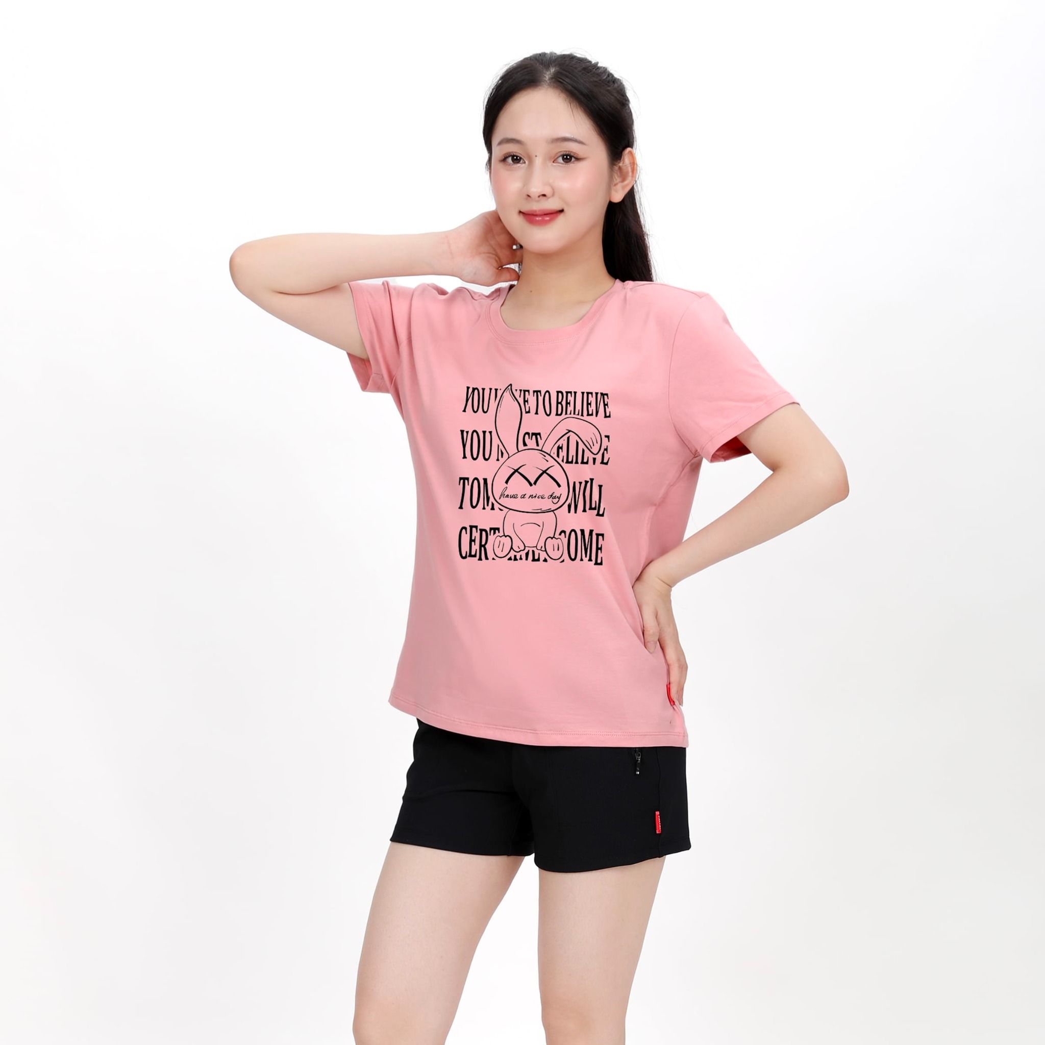 Áo thun nữ form rộng chất cotton siêu mát 020p 0256
