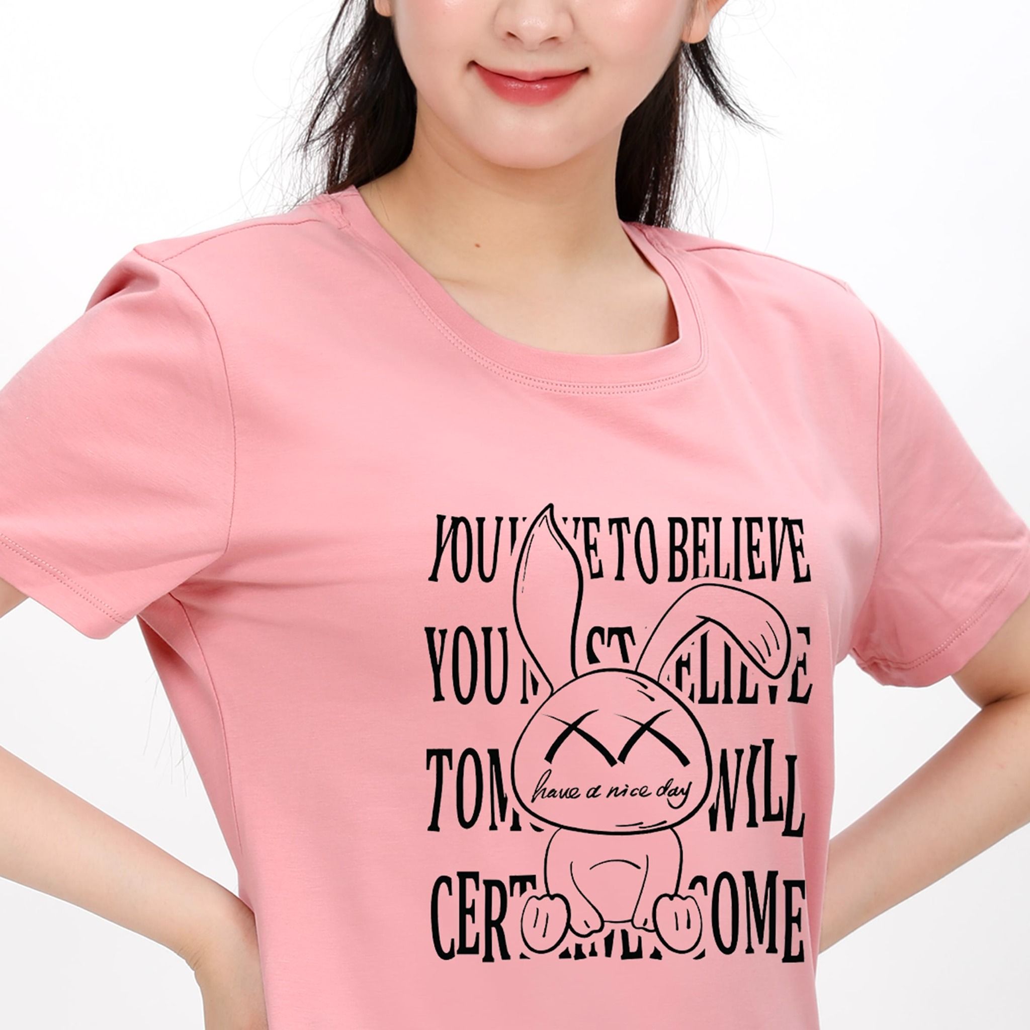 Áo thun nữ form rộng chất cotton siêu mát 020p 0256