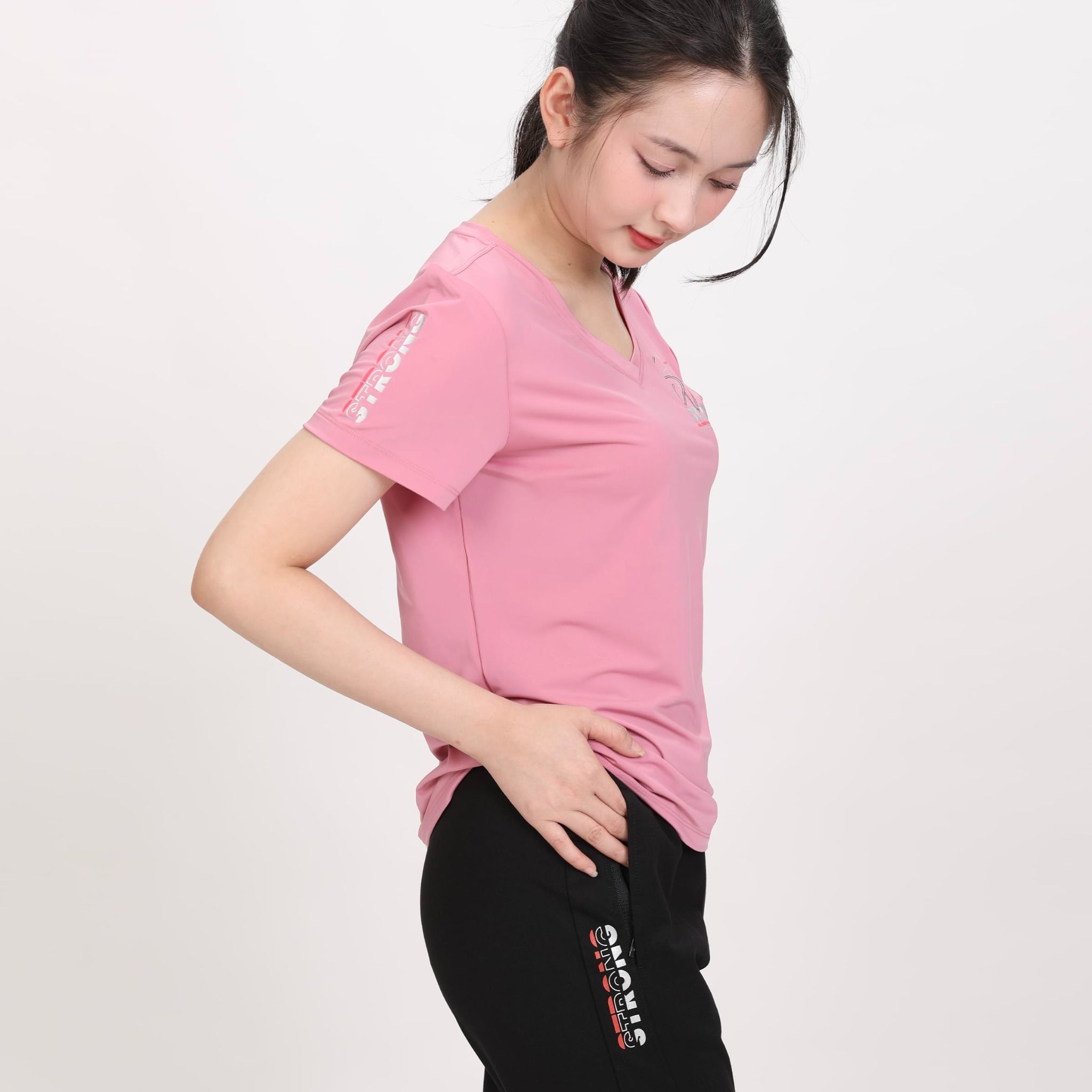 Set đồ bộ nữ kiểu quần dài tay ngắn chất nhung lạnh 153p 6005