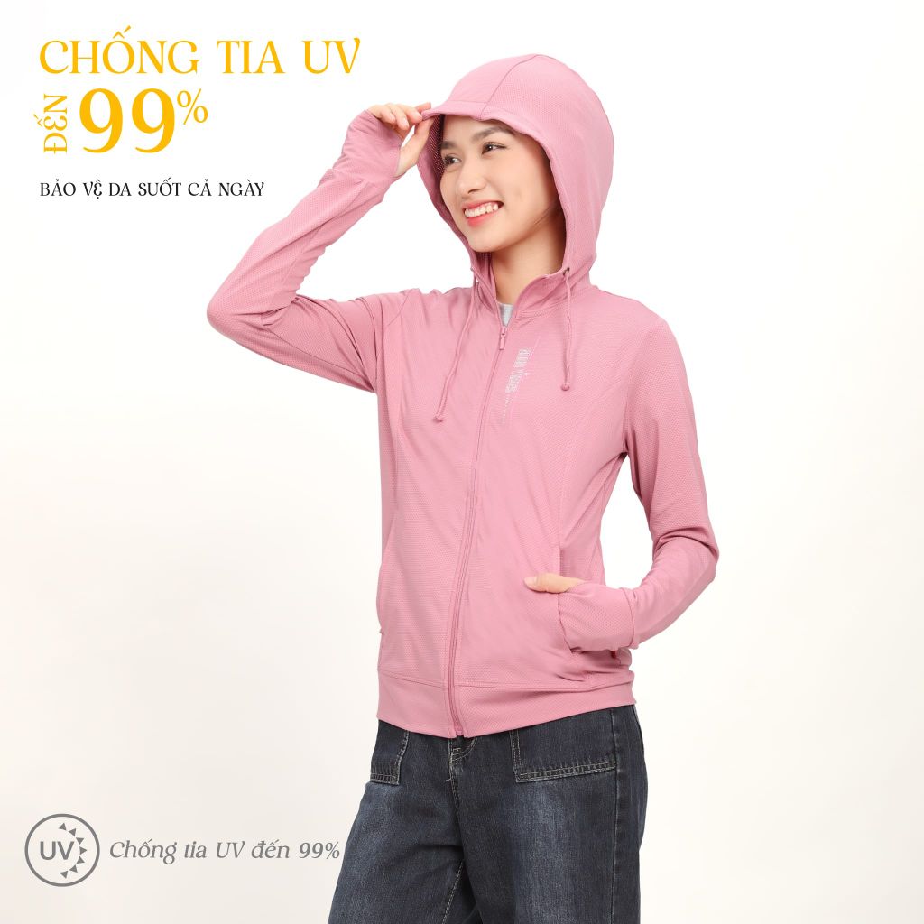 Áo khoác nữ chống nắng, chống UV chất liệu Poly thái cao cấp 311p 1277