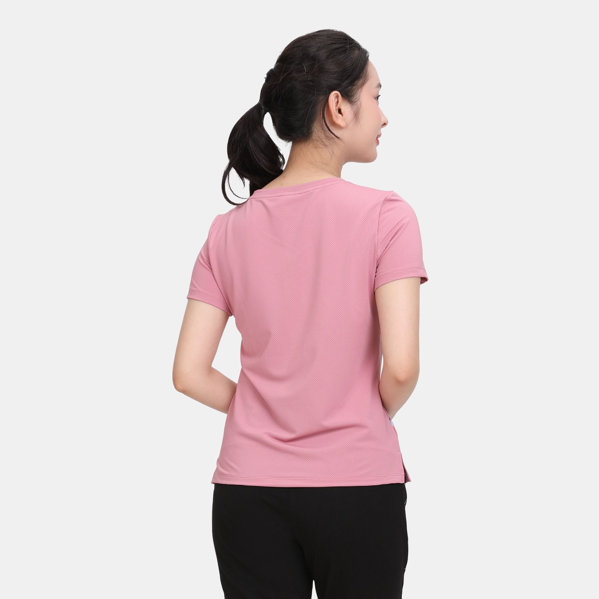 Set đồ bộ nữ kiểu quần dài tay ngắn thể thao 3 trong 1 chất poly thái 313p 3389