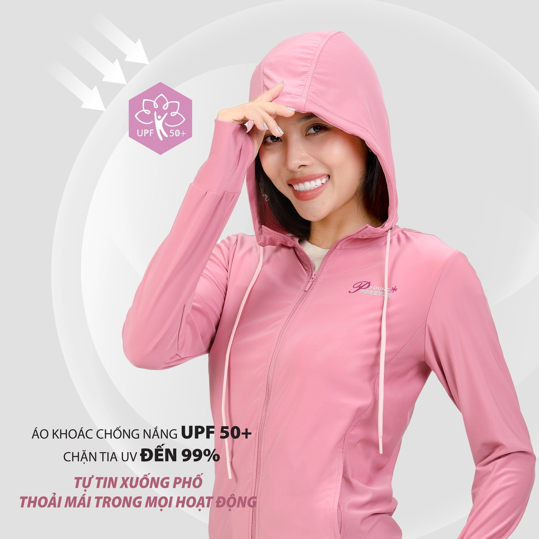 ..Áo khoác nữ chống nắng, chống UV chất nhung lạnh 151p 1302