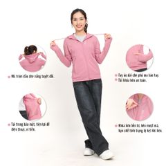 BST Áo khoác nữ chống nắng, chống UV chất poly thái mỏng nhẹ  311p 1277/ 1291