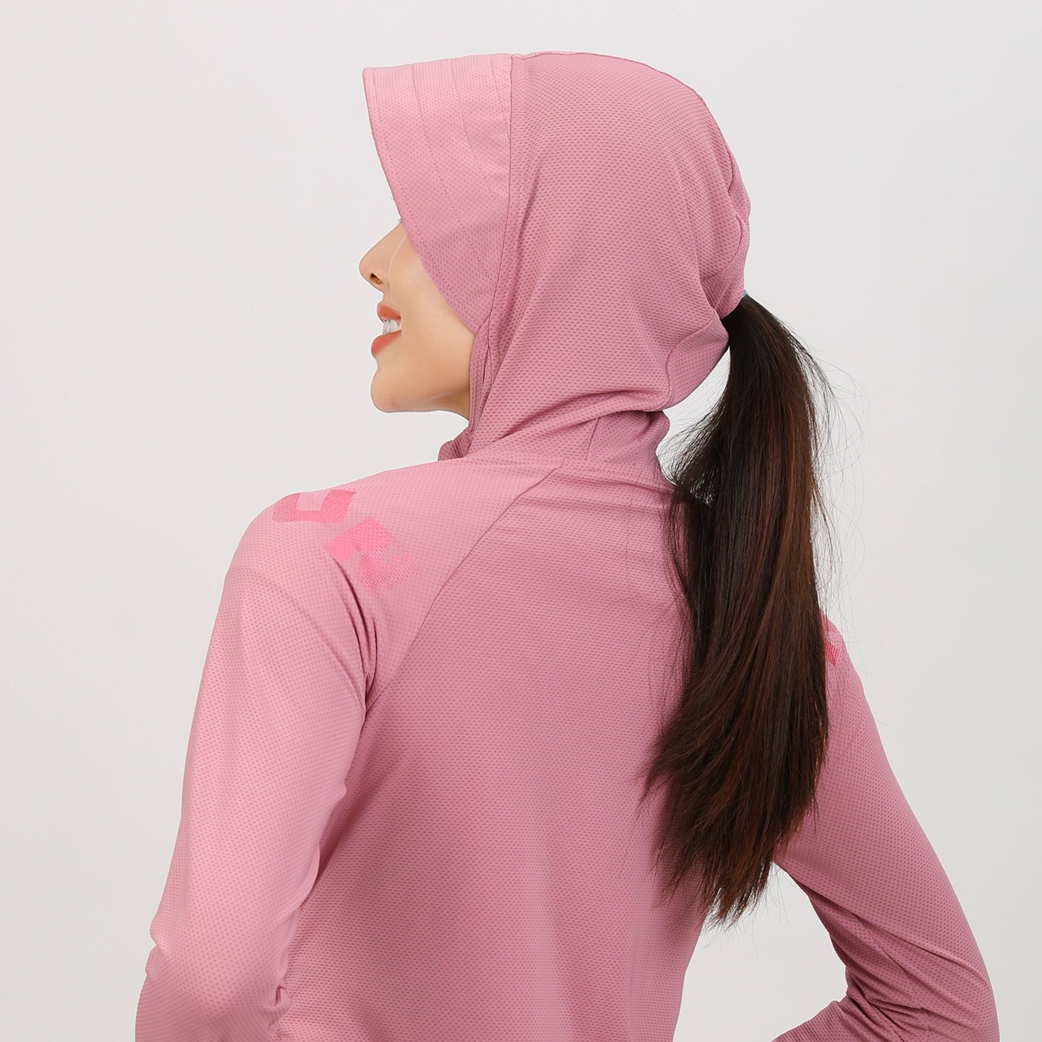 Áo khoác nữ chống nắng, chống UV có nón chất poly thái 311p 1301