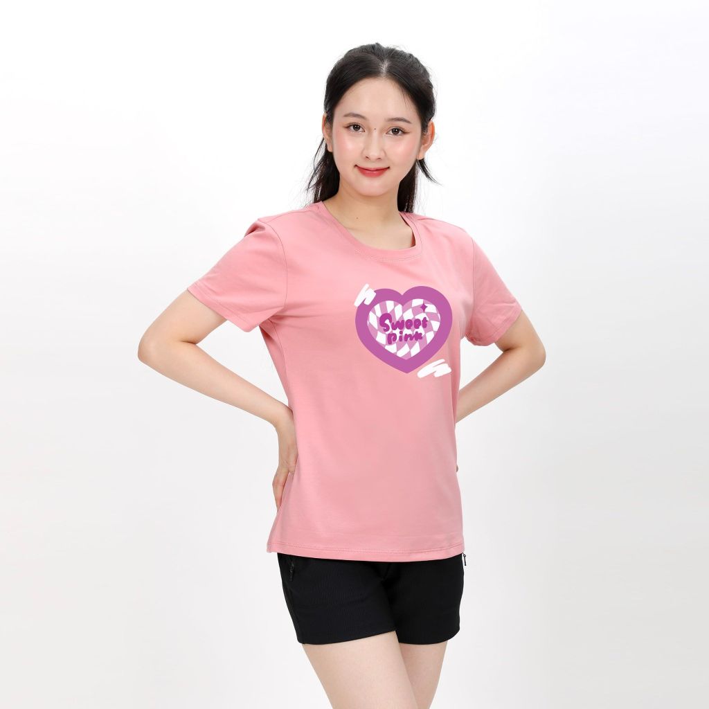 Áo thun tay ngắn cotton form rộng 020p 0208