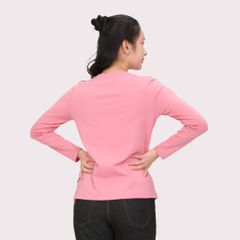 Áo thun nữ tay dài Cổ Tim chất cotton siêu mát 020p 0264