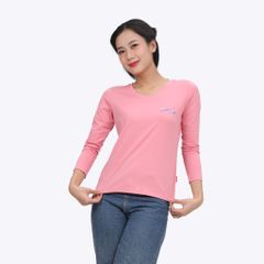 Áo thun nữ tay dài Cổ Tim chất cotton siêu mát 020p 0271