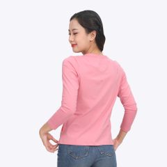 Áo thun nữ tay dài Cổ Tim chất cotton siêu mát 020p 0271