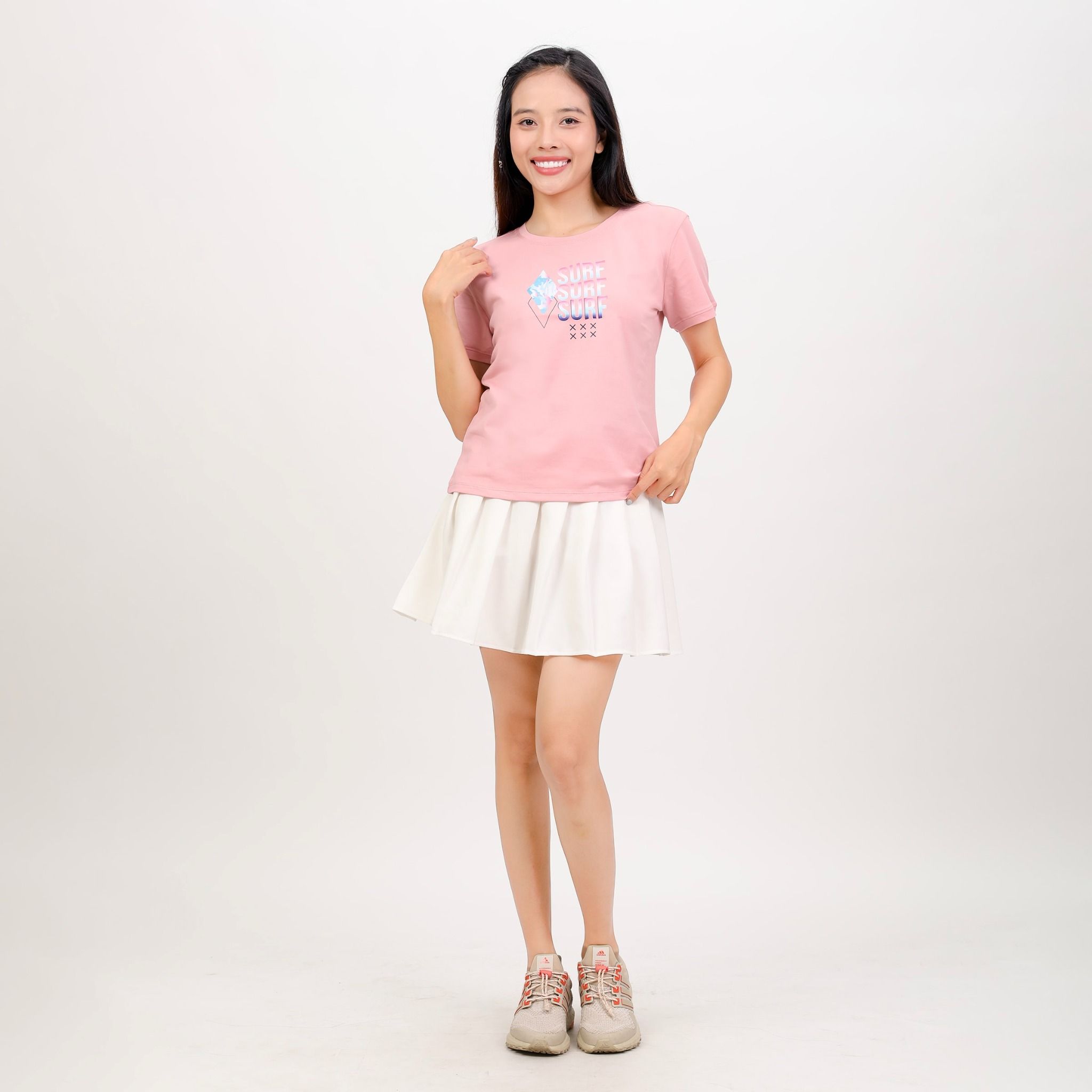 Áo thun nữ tay ngắn form cơ bản chất cotton siêu mát 020p 0306