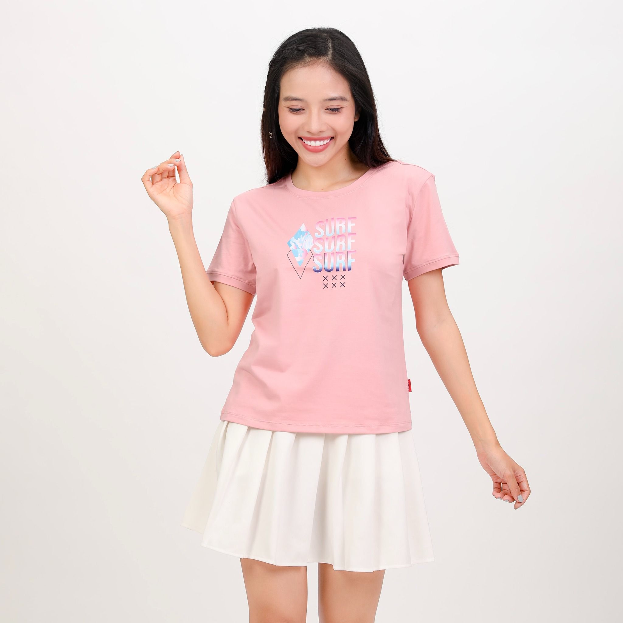 Áo thun nữ tay ngắn form cơ bản chất cotton siêu mát 020p 0306