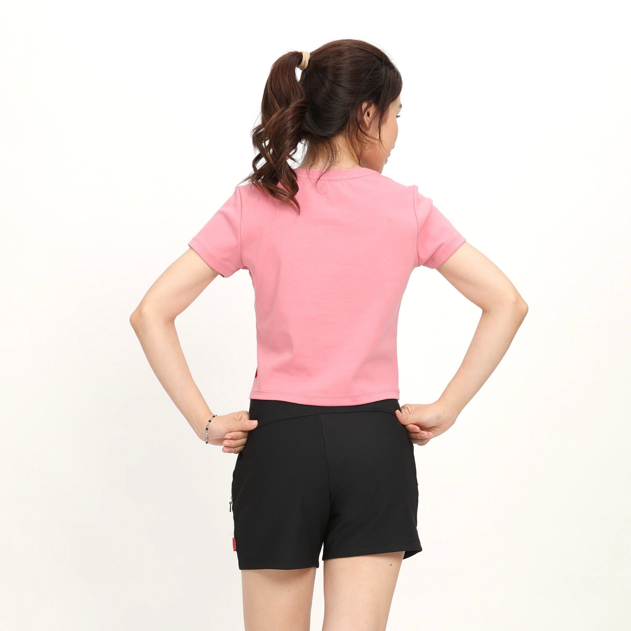 Áo thun nữ croptop tay ngắn Cổ Tròn chất rib chất cotton siêu mát 220p 0265