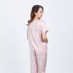 Set đồ bộ nữ kiểu quần dài tay ngắn chất lụa nhung 263p 3351