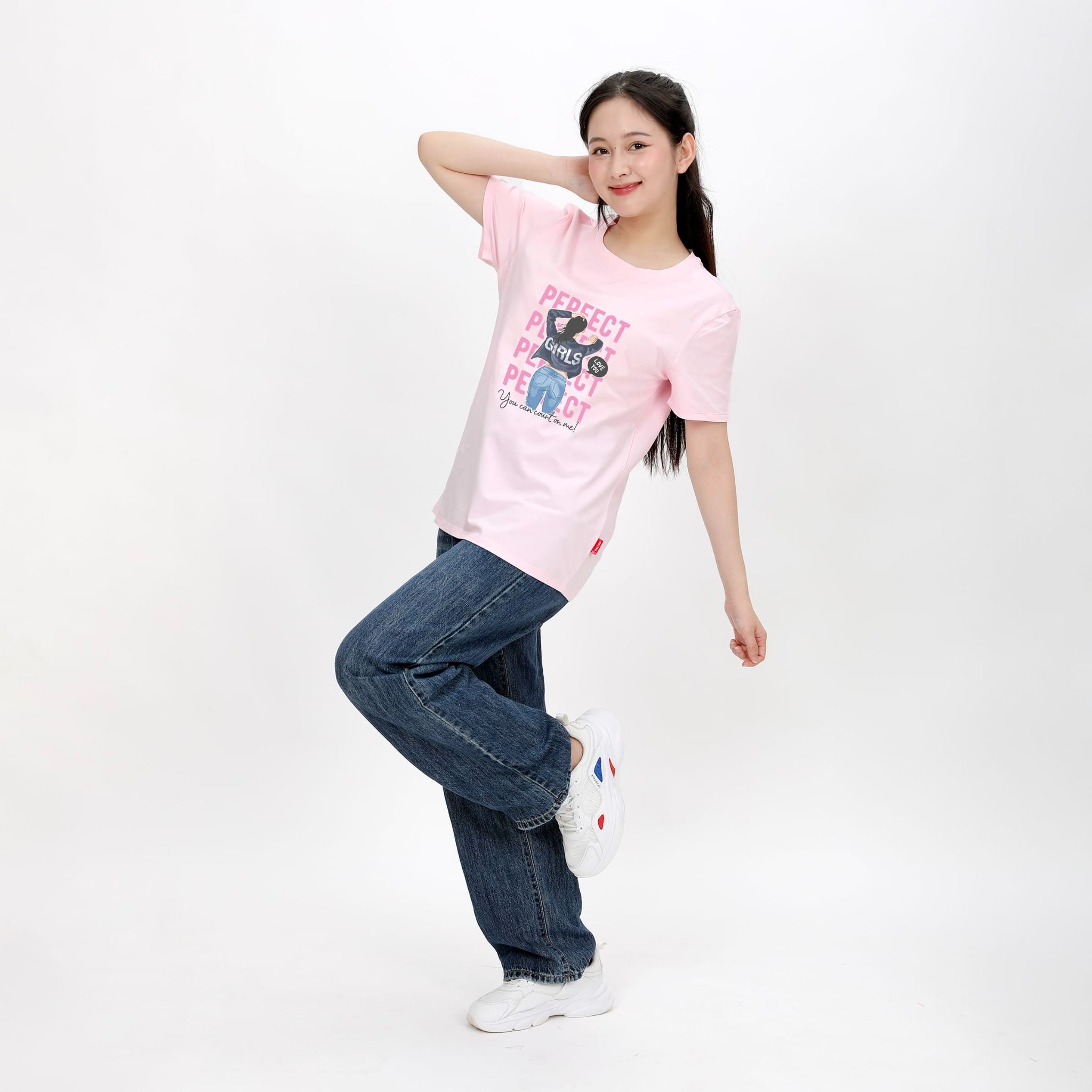 Áo thun nữ form rộng chất cotton siêu mát 020p 0104