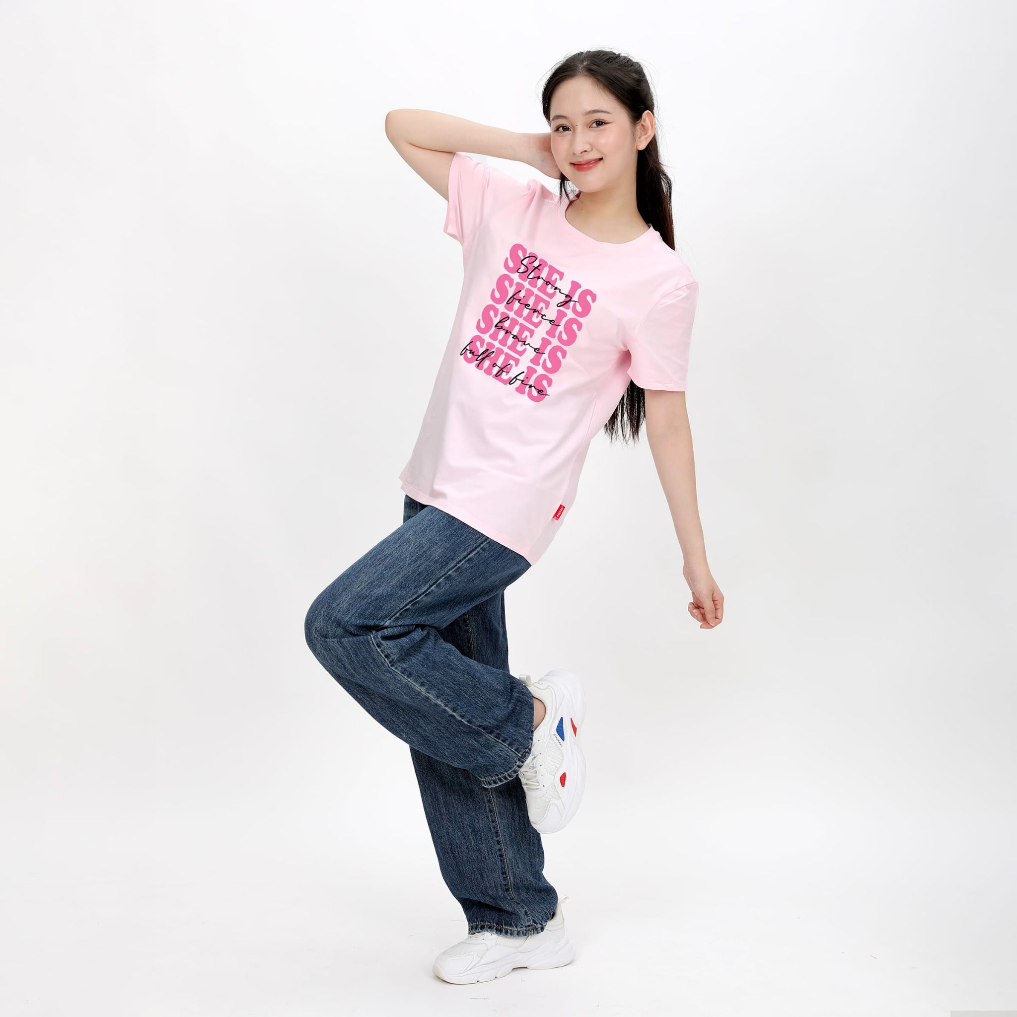 Áo thun nữ form rộng chất cotton siêu mát 020p 0304