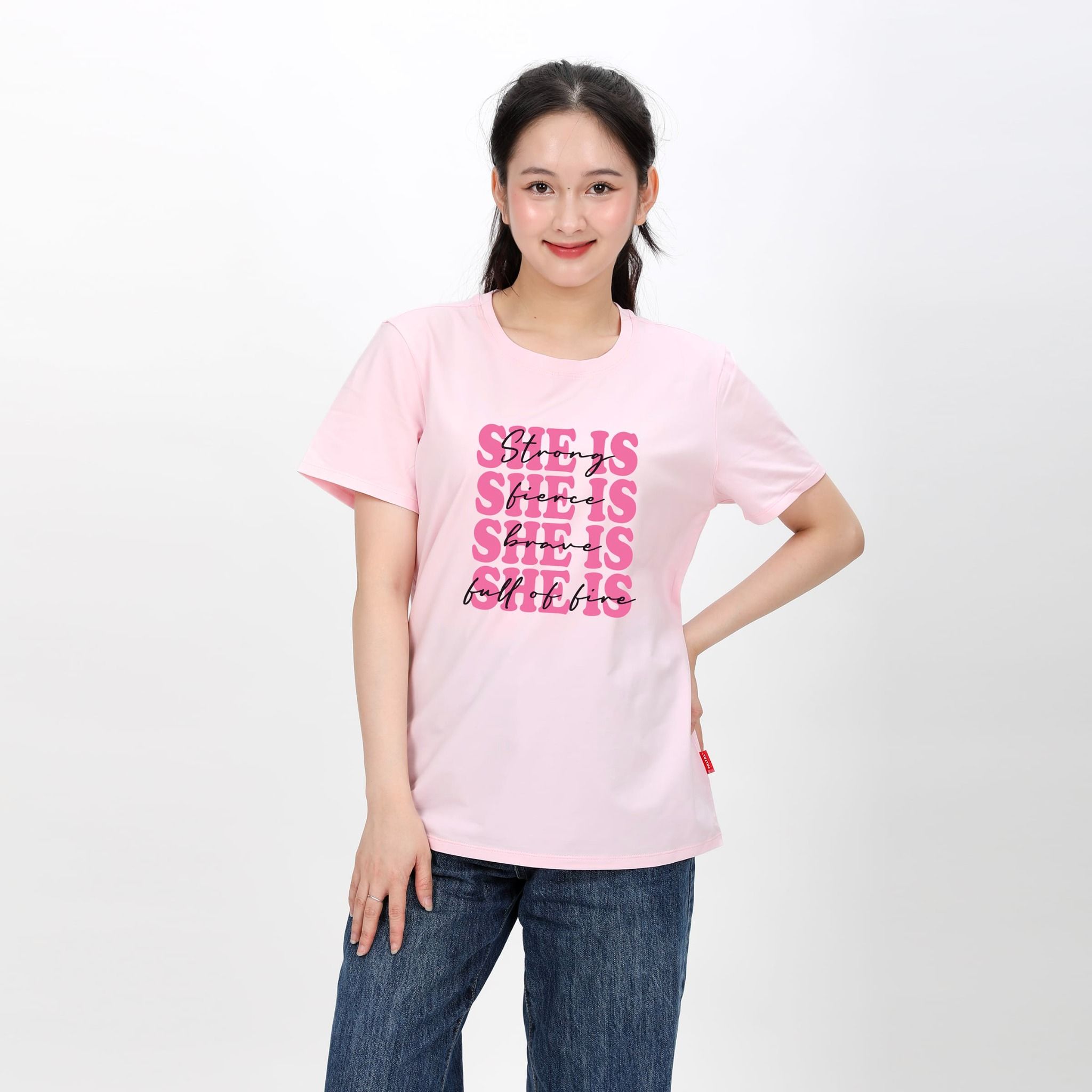 Áo thun nữ form rộng chất cotton siêu mát 020p 0304