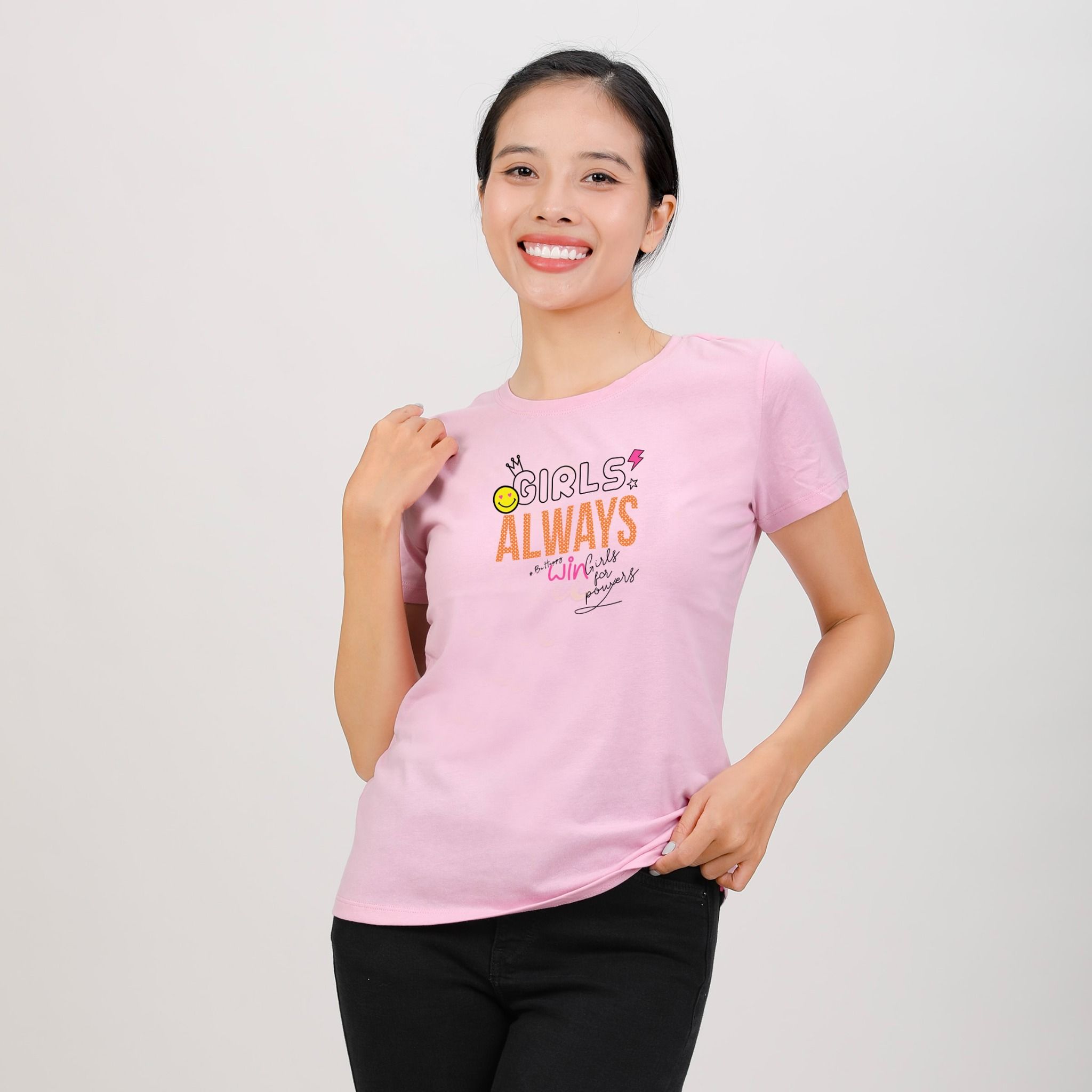 Áo thun nữ tay ngắn Form Suông chất cotton siêu mát 020p 0310