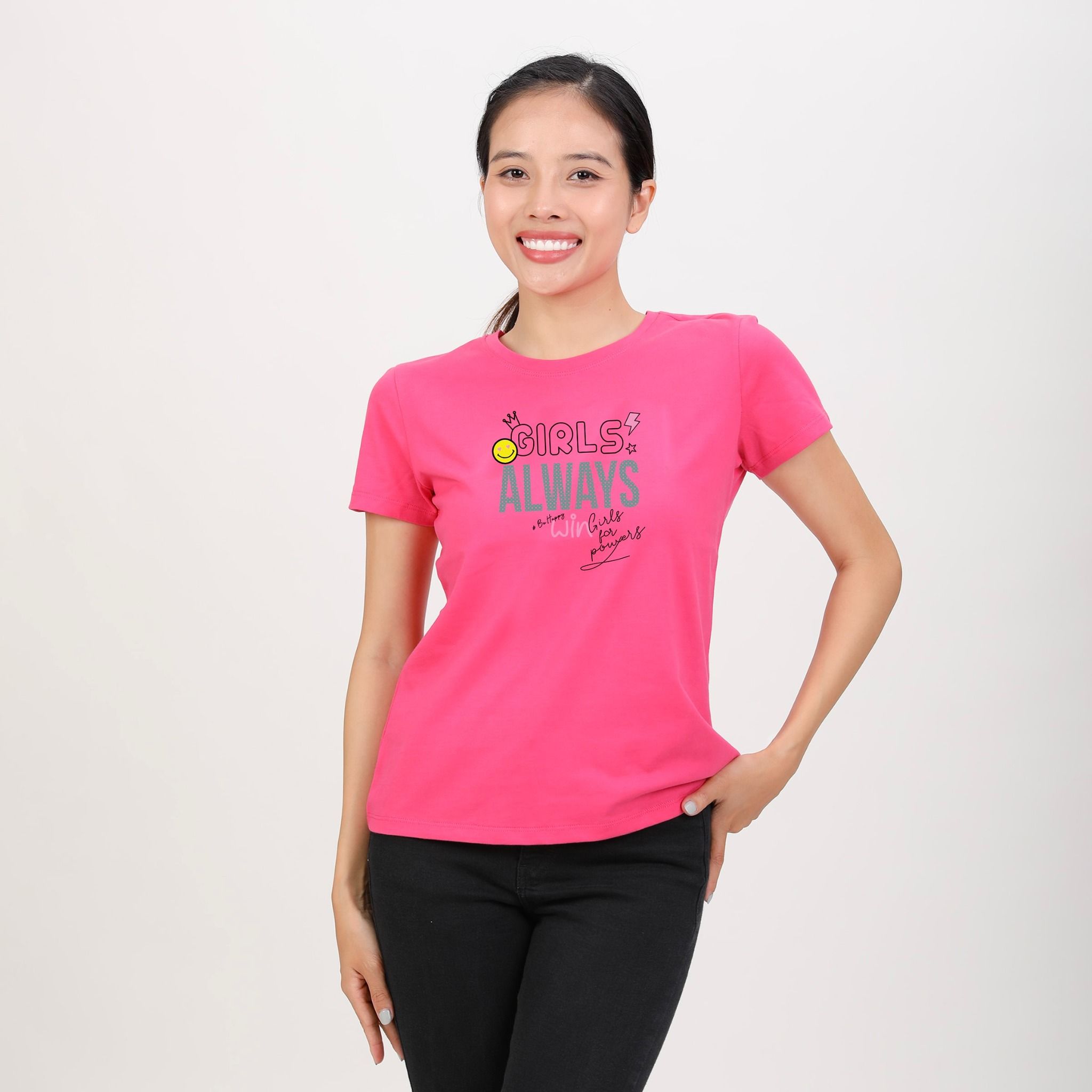 Áo thun nữ tay ngắn Form Suông chất cotton siêu mát 020p 0310