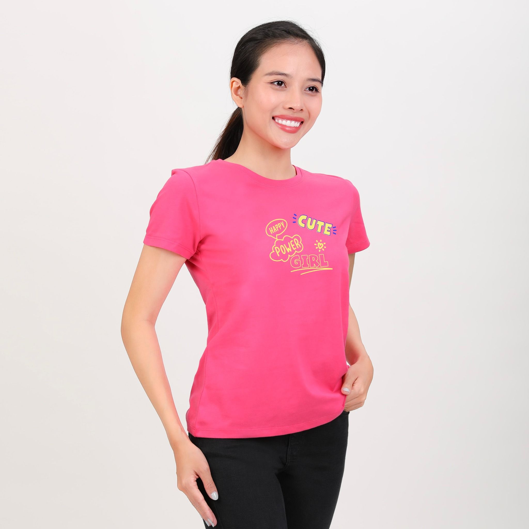 Áo thun nữ tay ngắn Form Suông chất cotton siêu mát 020p 0313