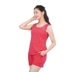 Set đồ bộ nữ kiểu quần đùi không tay chất cotton siêu mát 195p 5105