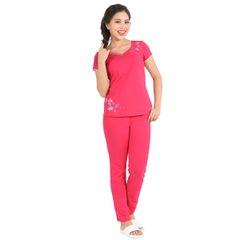 Đồ bộ nữ mặc nhà kiểu quần dài tay ngắn cotton 023p 1413