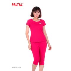 Bộ đồ nữ mặc nhà kiểu thể thao quần lửng tay ngắn vải cotton 024p 3233