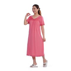 Áo ngủ, Váy ngủ tay ngắn chất thun lạnh siêu bền 012p 2036