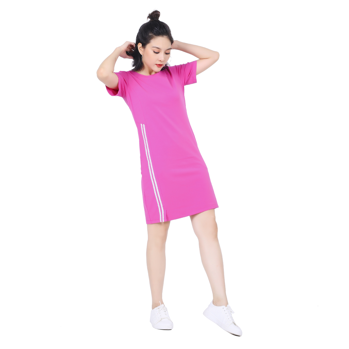 Váy đầm áo đầm tay ngắn cao cấp paltal addtn 022p 2047