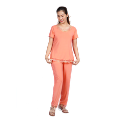 Set đồ bộ nữ kiểu siêu bền kiểu quần dài tay ngắn chất thun lạnh 013p 3280