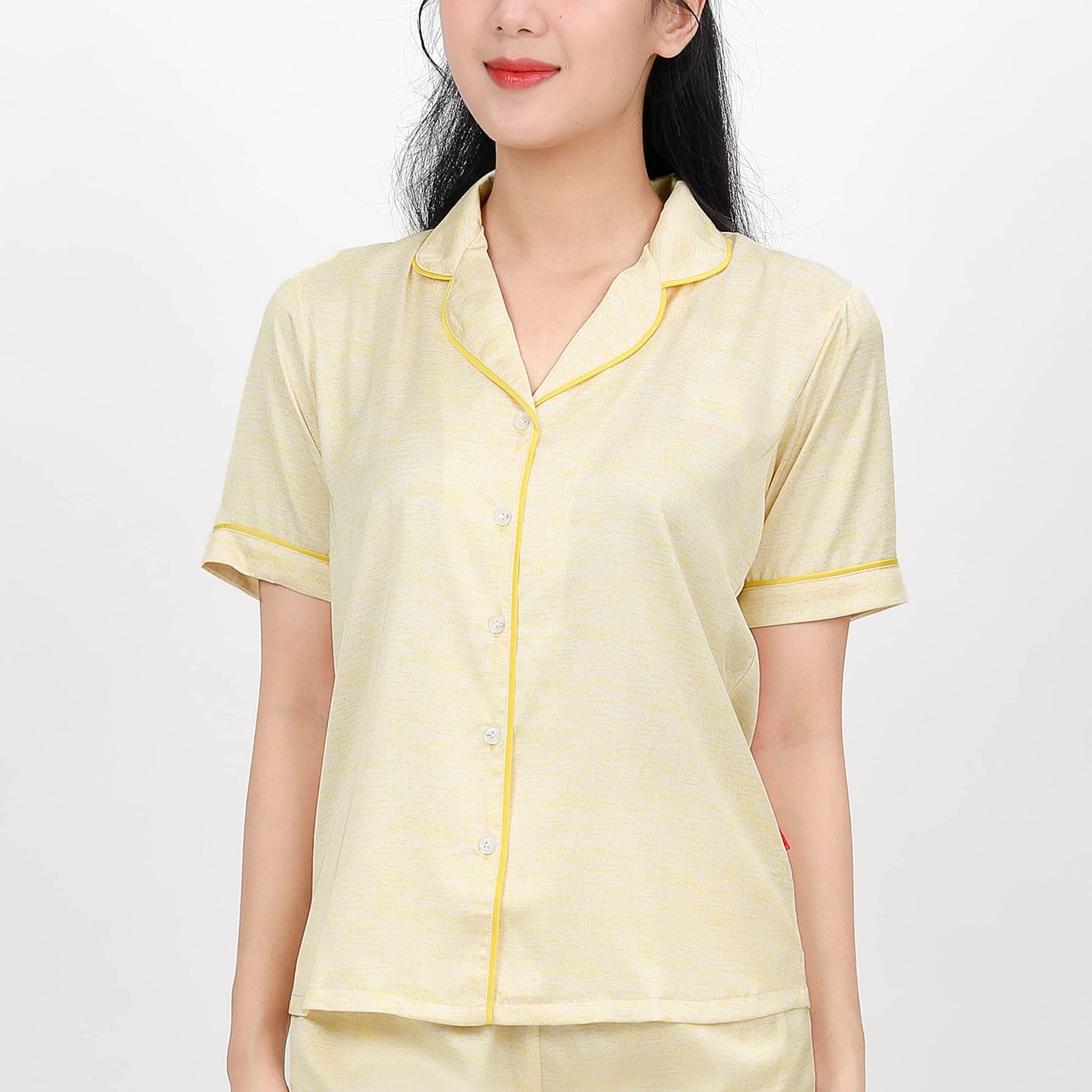 Set đồ bộ nữ kiểu quần dài tay ngắn pijama 263p 3383