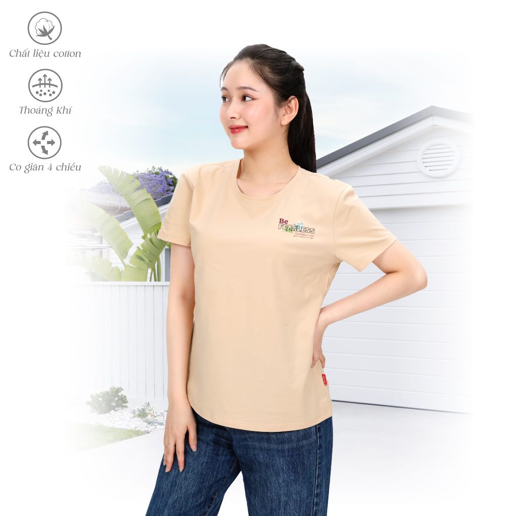 Áo thun nữ form suông chất liệu Cotton cao cấp 020p 0834