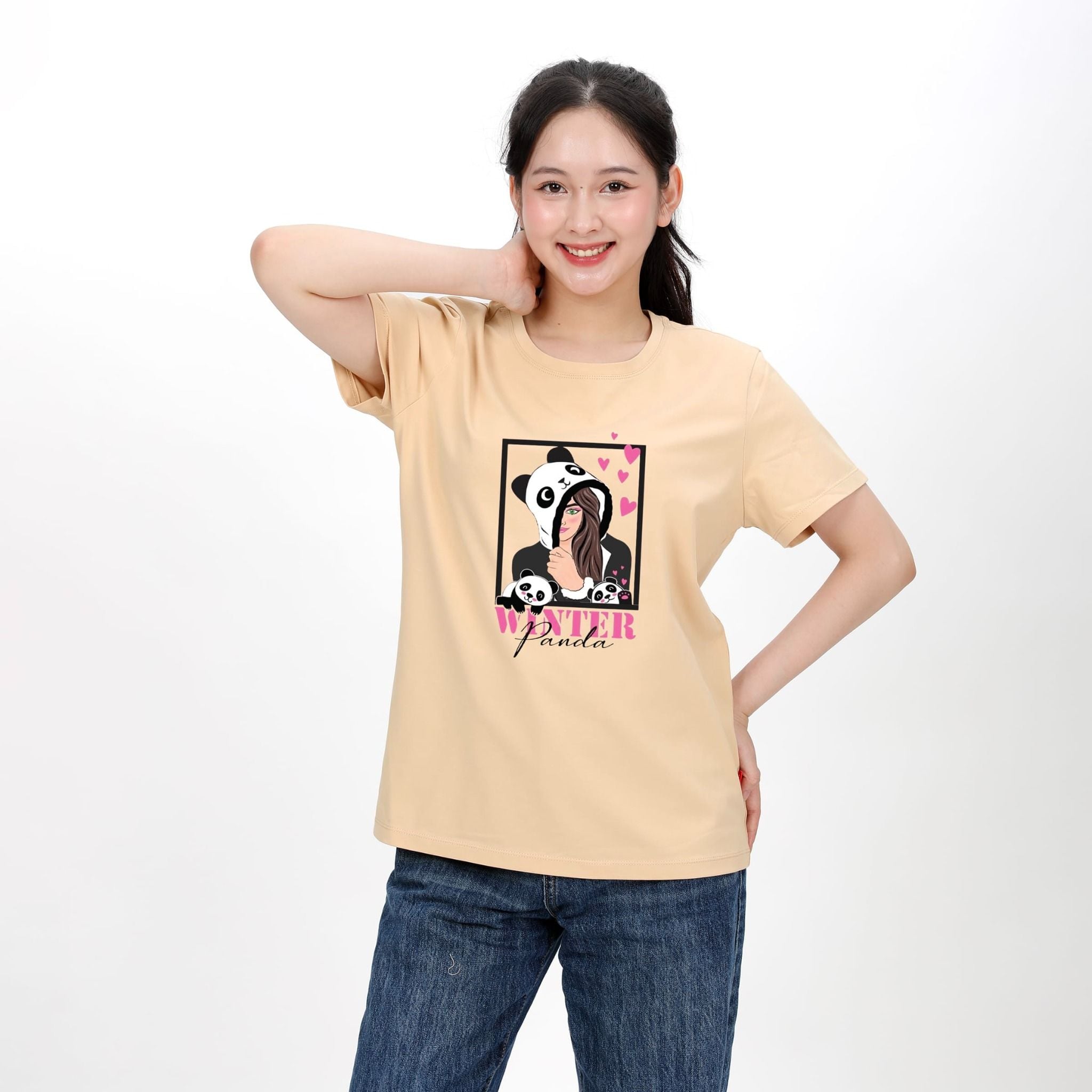 Áo thun nữ form rộng chất cotton siêu mát 020p 0209