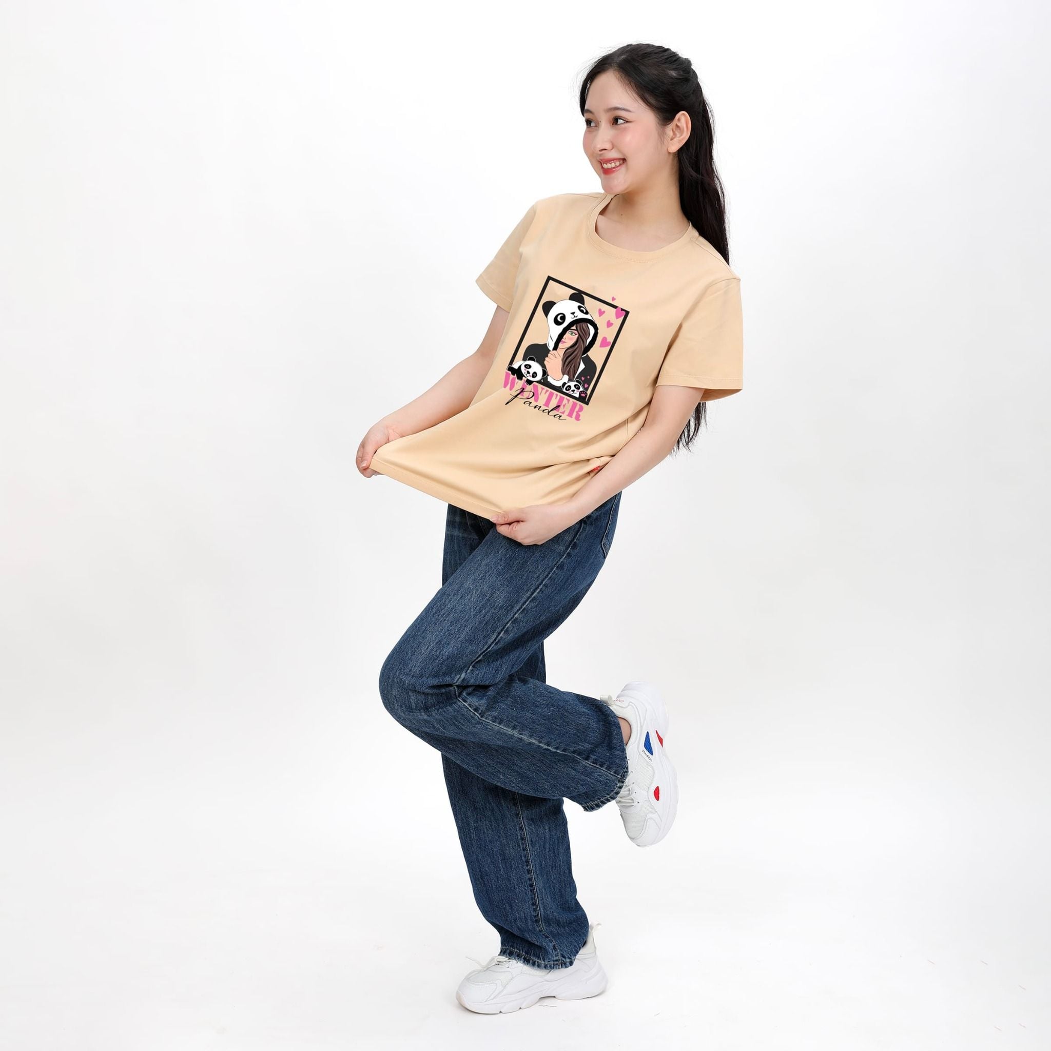 Áo thun nữ form rộng chất cotton siêu mát 020p 0209