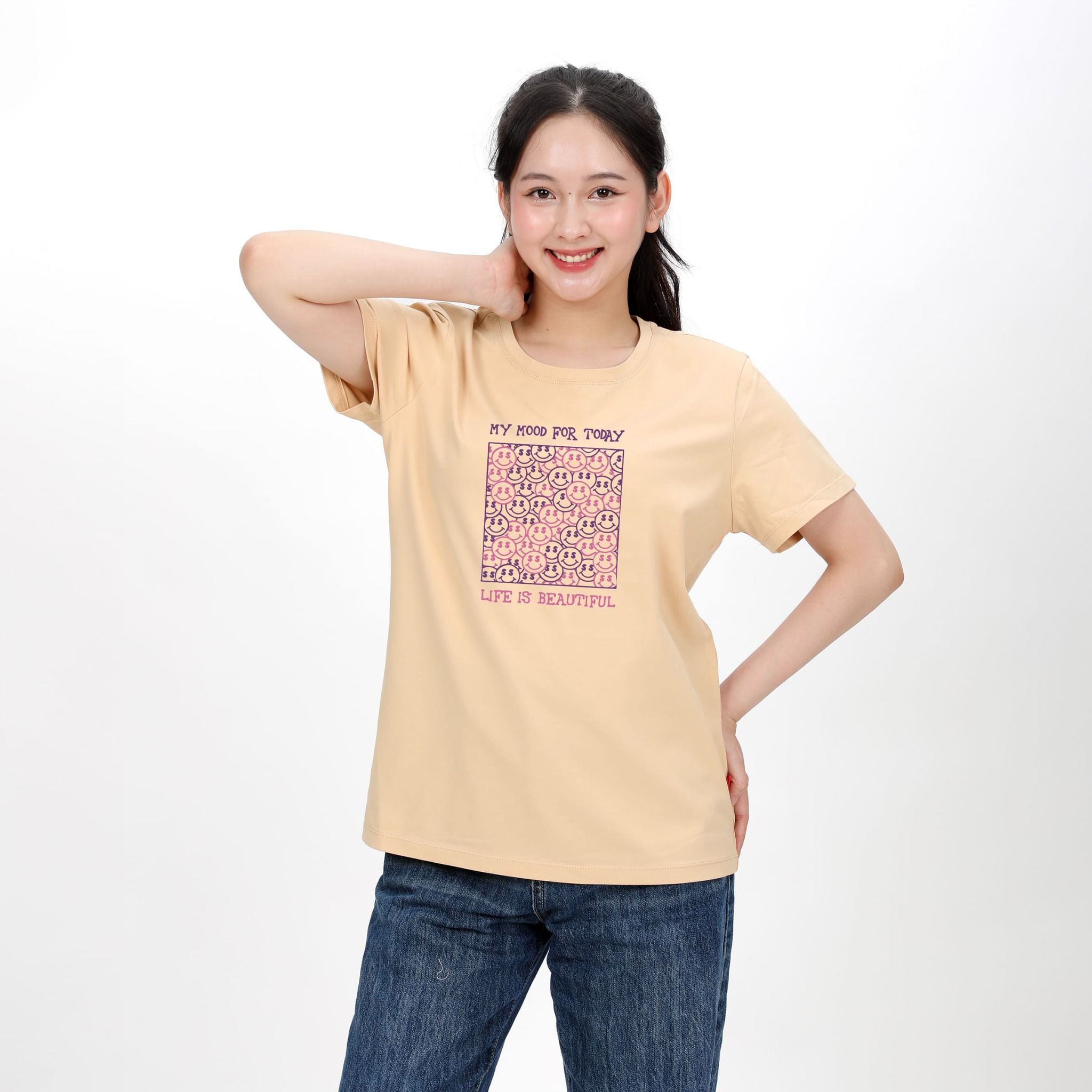 Áo thun nữ tay ngắn chất cotton siêu mát form rộng 020p 0302