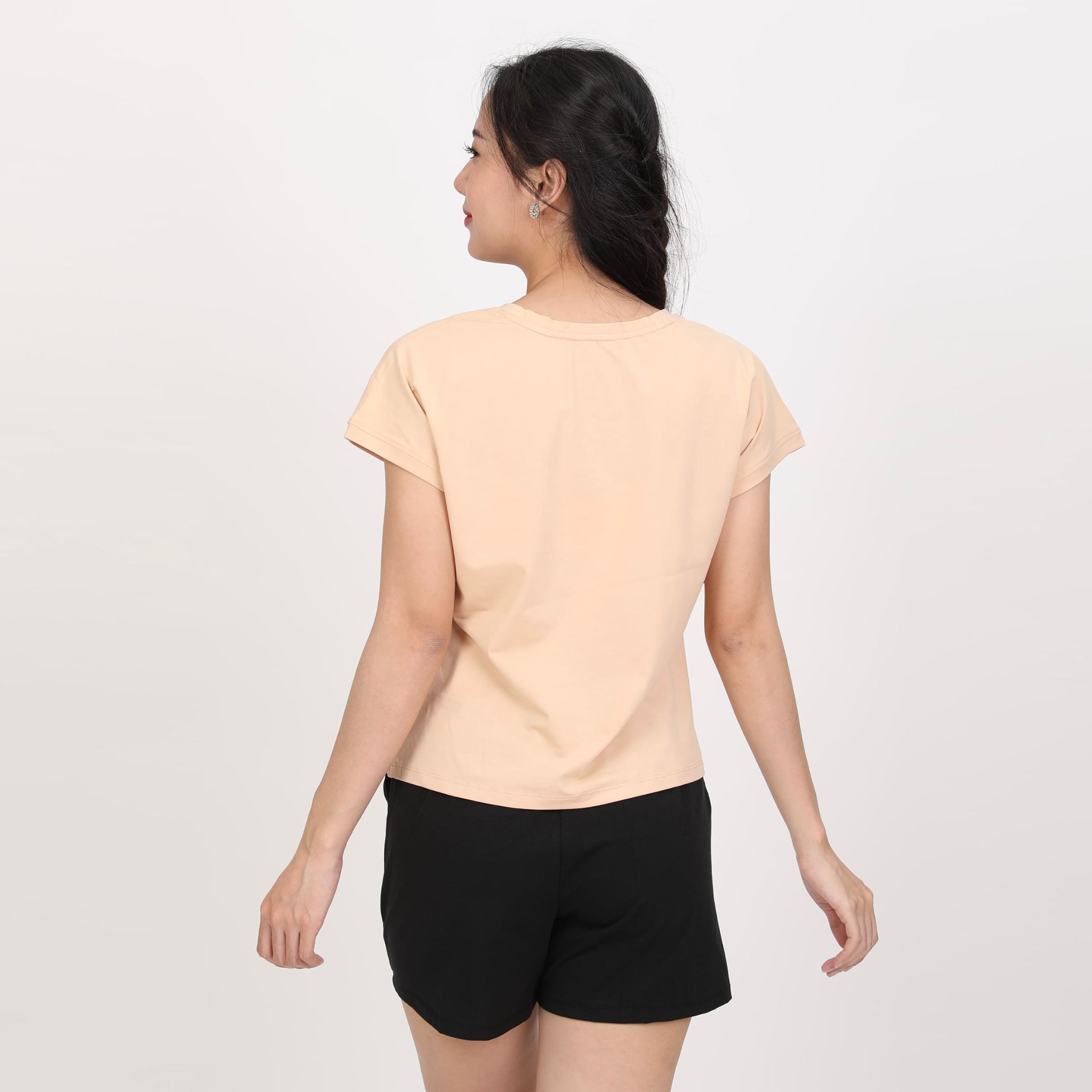 Set đồ bộ nữ kiểu quần đùi tay liền chất cotton siêu mát 025p 5224