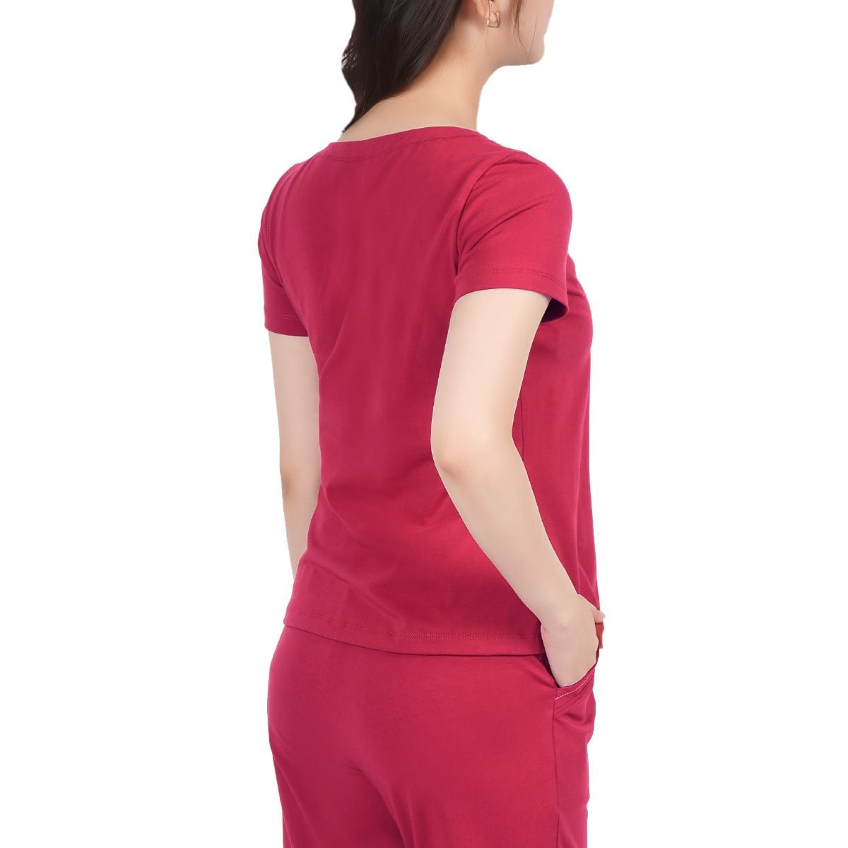 Set đồ bộ nữ kiểu quần lửng tay ngắn cotton cvc mát 194p 4248